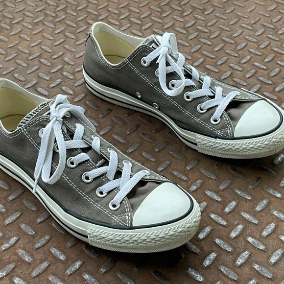 Converse All Star Shoes Lace Up GrayWhite Unisex Sneaker Size 8Men 10Women - Picture 2 of 12